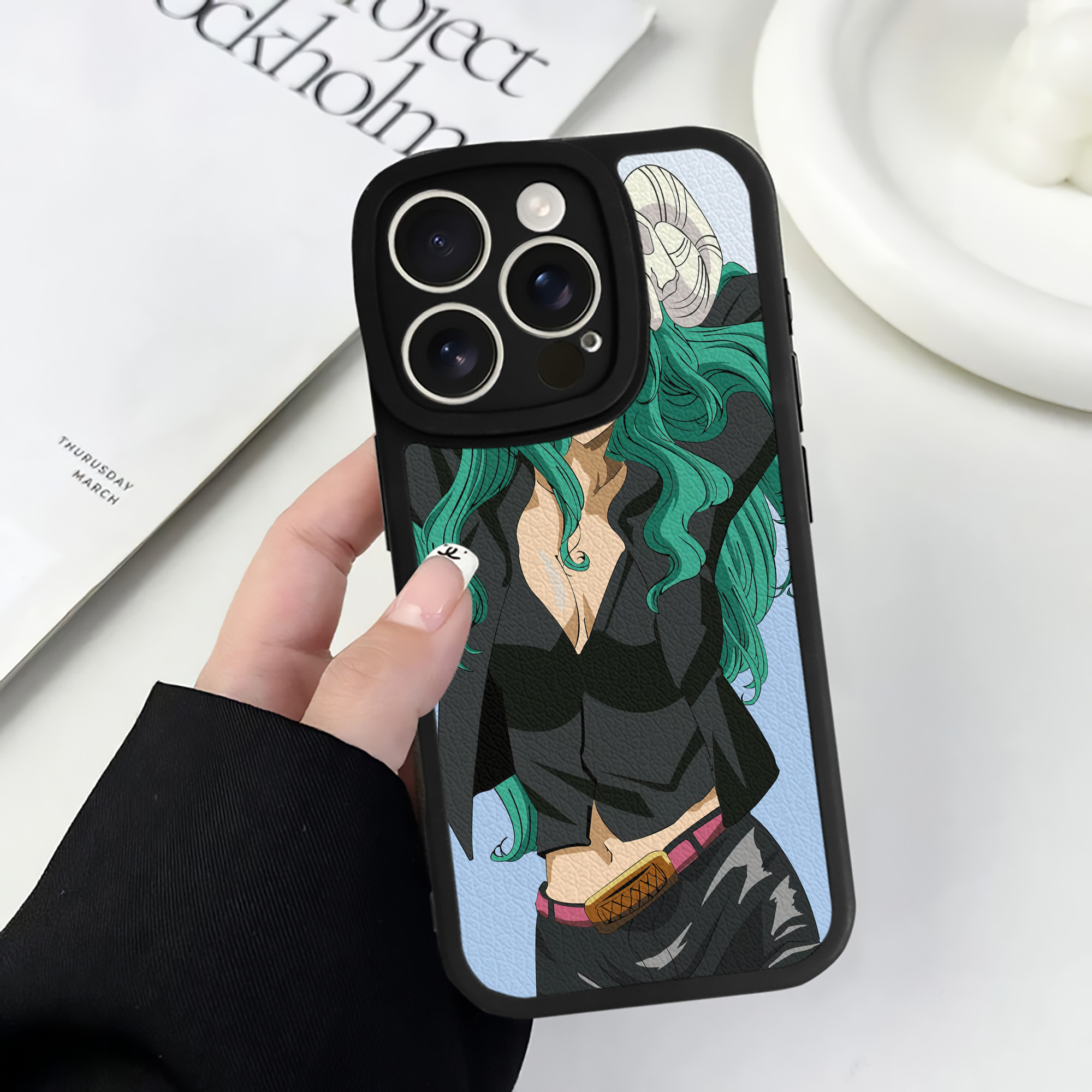 （画像用） ブリーチ BLEACH 【iPhone 16シリーズ対応】シリコンスマホケース（レザー調） 材質：シリコン